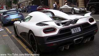 Koenigsegg Agera R Engine Start and Driving [upl. by Tterej]