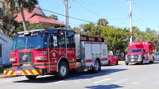 Apparatus Leaving Fire Rescue East 2020 [upl. by Cruce]