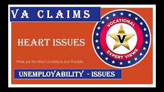 VA Claims Heart Issues vadisability tdiu [upl. by Ivey536]