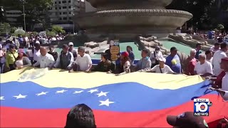 Venezuelans in South Florida prepare for countrys elections [upl. by Dabbs]