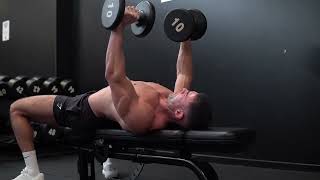 How to do flat dumbbell bench press [upl. by Eseyt676]