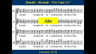 13  Handel Messiah Part 1  For Unto Us A Child Is Born  Alto [upl. by Llehsad478]