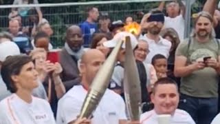 Parcours de la flamme olympique Paris 14 juillet 2024 [upl. by Lananna72]