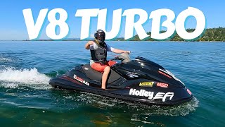 v8 turbo jetski first ride [upl. by Ecnedac19]