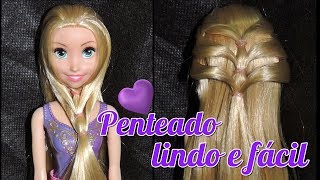 ❤Penteado Lindo e Fácil Penteados para Barbie [upl. by Buffo]