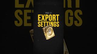 Best Export Settings 2024 davinciresolve [upl. by Packton]