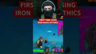 MY FIRST TIME USING IRON MANS NEW MYTHICS 😭 fortnite fortniteupdate ironman marvel streamer [upl. by Kirby]