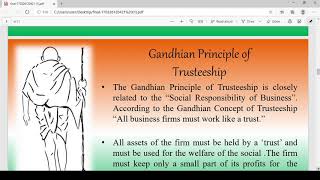 Gandhian Philosophy of trusteeship [upl. by Malinde882]