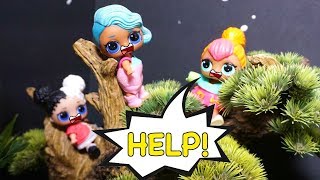 LOL SURPRISE DOLLS Sneak Out And Get Stuck In The Cemetery Tree [upl. by Trixy]