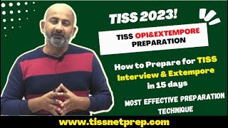 How to prepare for TISS Interview amp Extempore in 15 Days [upl. by Malin]