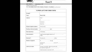 Complaint Record Form Listening Listening test 2022 Put your scores in the comment section👍 [upl. by Anirbac513]