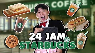 24 JAM MAKAN STARBUCKS  MAKANAN TERMAHAL TERMURAH [upl. by Einra]