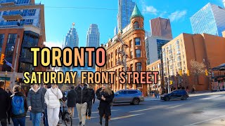 Toronto Walking Tour Front Street Downtown Toronto Canada 4K [upl. by Zoie]