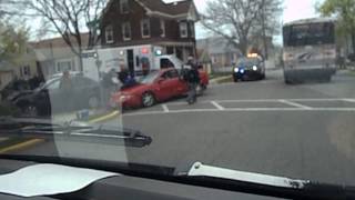 Car Accident at Town Wide Garage Sale in Carlstadt NJ 42013 [upl. by Friedrick]