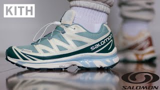 KITH x SALOMON XT6 quotGORETEXquot  REVIEW SIZING amp ONFOOT [upl. by Tyrus]