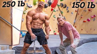 Powerlifter VS Rock Climber  Who has stronger grip [upl. by Recneps]