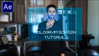 Hologram Touch Screen In After effects Tutorial Easy Way [upl. by Vivien524]