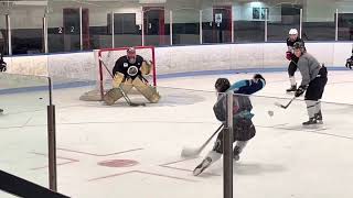 Goalie Gab with MarcAndré Fleury Summer training [upl. by Babb771]