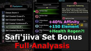 MHW Safijiiva Set Bonus detailed analysis with the values  footage  Dragonvein Awakening [upl. by Yelehsa]