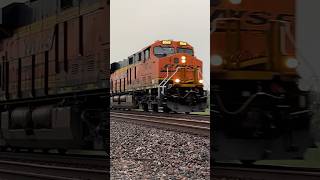 Fast BNSF Cargill feed train bnsf bnsftrains bnsfrailway train [upl. by Kent]