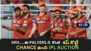 SRH Should Buy this players to win IPL 2025  auction 2025 [upl. by Yt307]