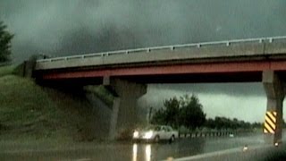 Tornado Survivor Hides Under Overpass [upl. by Hera]