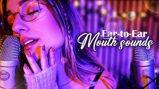 ASMR  EartoEar Mouth Sounds for Sleep amp Relaxation ❤️ [upl. by Ayikahs]