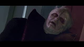 Star Wars Revenge of the Sith 2005 Mace Windu Dies Scene [upl. by Estis326]