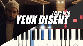 Lomepal  Yeux disent Easy Piano Tutorial [upl. by Ibmab]