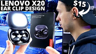 Lenovo X20 REVIEW Ear Clip Earbuds Are Something Different [upl. by Dnalrah]