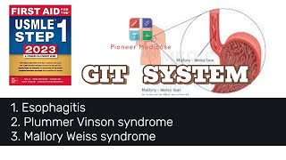 Esophagitis Mallory Weiss syndrome Boerhaave syndrome from first aid step 1UrduHindi [upl. by Airamahs]