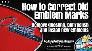 How to correct old emblem marks left in paint [upl. by Ater]