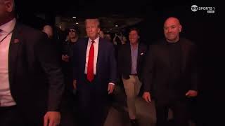 Donald Trump entrance at UFC 295 Pereira vs Prochazka in MSG [upl. by Eylsel]