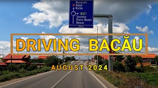 Orasul BACAU Romania driving 🇷🇴 2024 video 4K [upl. by Preston]