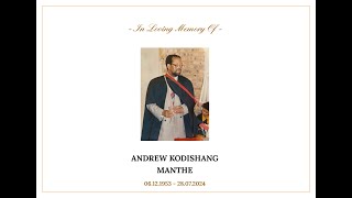 Funeral Service for the late Andrew Kodishang Manthe [upl. by Dralliw191]