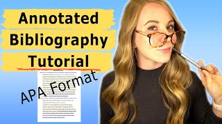 ANNOTATED BIBLIOGRAPHY  APA FORMAT [upl. by Zsolway]