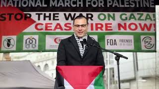 Revd Dr Munther Isaac address at the Ceasefire in Gaza London Demo [upl. by Gonzales]