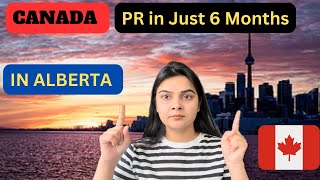 CANADA PR IN JUST 6 MONTHS  ALBERTA PROGRAM FOR PR IN CANADA 🇨🇦 [upl. by Riek]