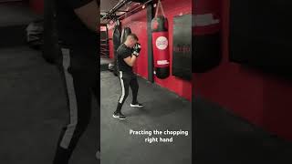 Chopping right hand punch  strike boxing [upl. by Aihppa]