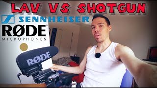 Rode Videomic Pro Plus vs Lav Mics for Vlogs Shotgun vs Lavalier Showdown [upl. by Boorer]