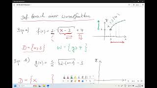 WurzelFkt 02 Def  und Wertebereich [upl. by Laux19]