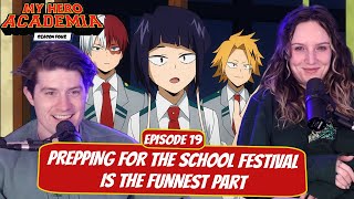 Prepping for the School Festival Is the Funnest Part  My Hero Academia Season 4 ep 19 Wife Reaction [upl. by Chimene272]