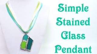 Stained Glass Scrap Necklace Tutorial [upl. by Fogel]