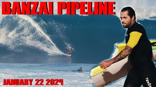 BEST BANZAI PIPELINE OF 2024 SO FAR [upl. by Yezdnil]