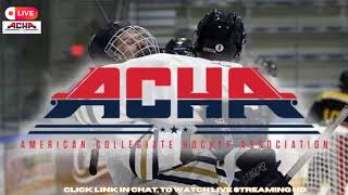 Robert Morris University vs West Virginia University ACHA Hockey 2024 [upl. by Voe]