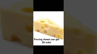 Proving cheese can get 50 subs [upl. by Deenya]