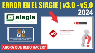 Siagie  No pueden ingresar al Siagie Qué cambios y mejoras vendrá Cuando regresará el sistema [upl. by Issy627]