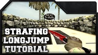 CSGO  Strafing amp LongJump Tutorial w custom map [upl. by Euqinorev635]