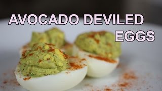 RECIPE Avocado Deviled Eggs  LOW CALORIE [upl. by Imak646]