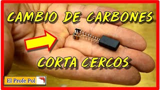 Como cambiar los carbones de amoladora cortacerco bordeadoras taladro Esquema eléctrico [upl. by Nifled]